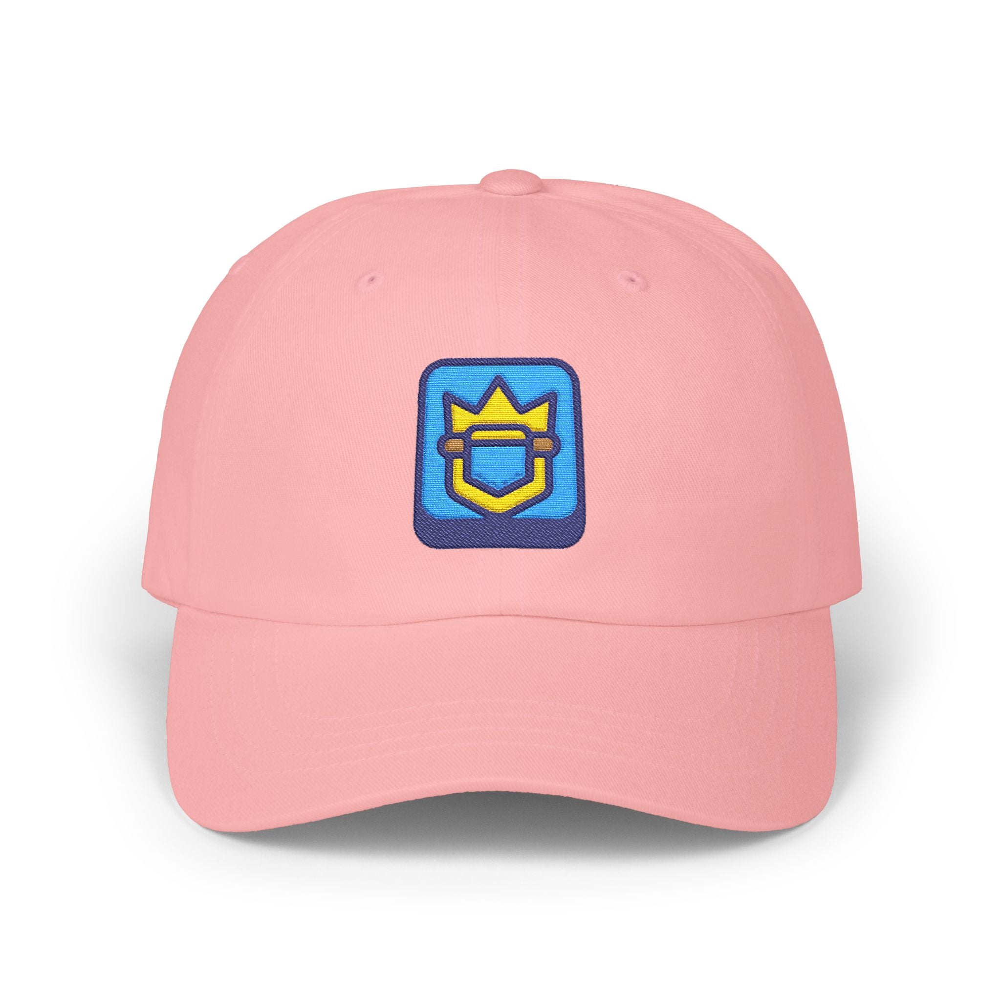 Blue Crown Shield Logo Classic Dad Cap | Embroidered Baseball Hat
