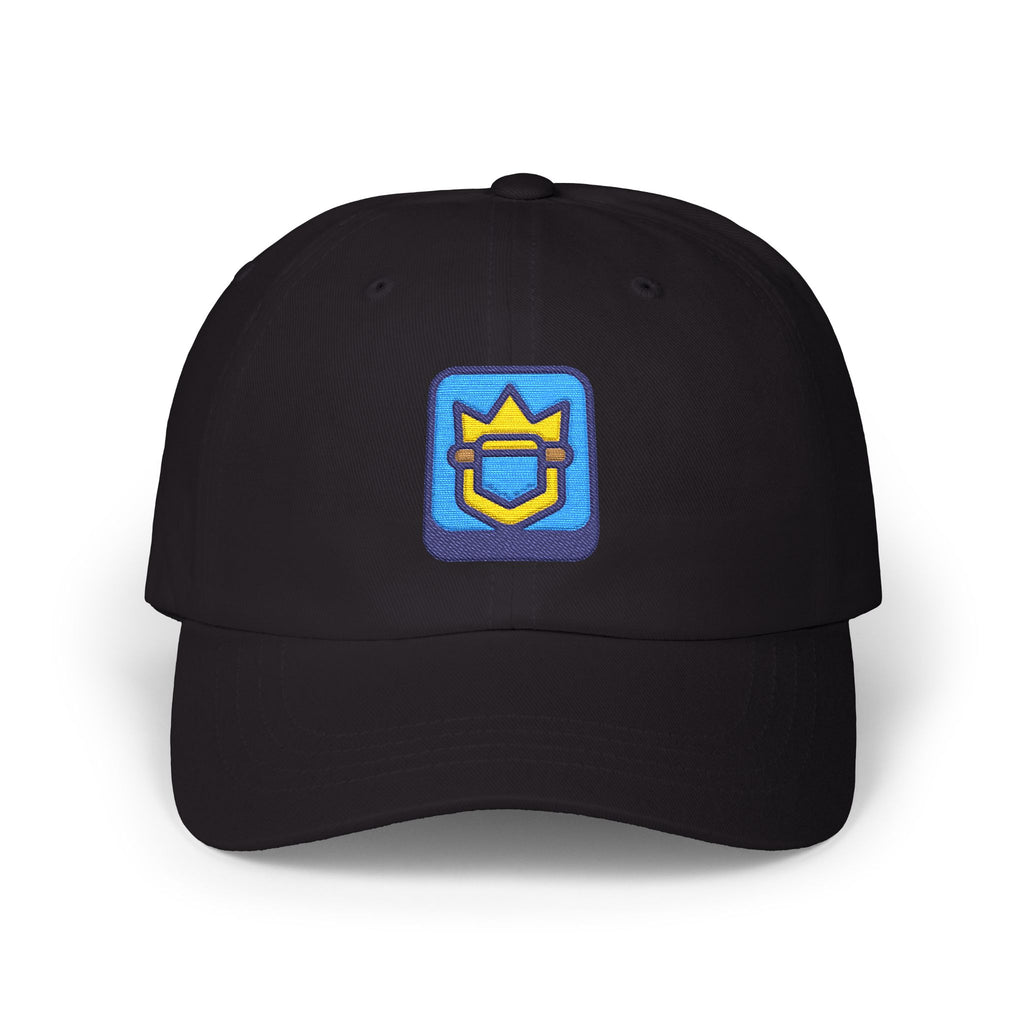 Blue Crown Shield Logo Classic Dad Cap | Embroidered Baseball Hat